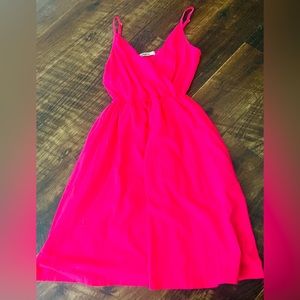 Pink Spaghetti Strap Dress